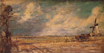 Primavera arando paisaje romántico John Constable Pinturas al óleo